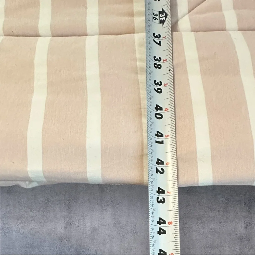 UGG Corey Reversible Full/Queen Comforter Pink/Cream‎ Stripe Sherpa Back